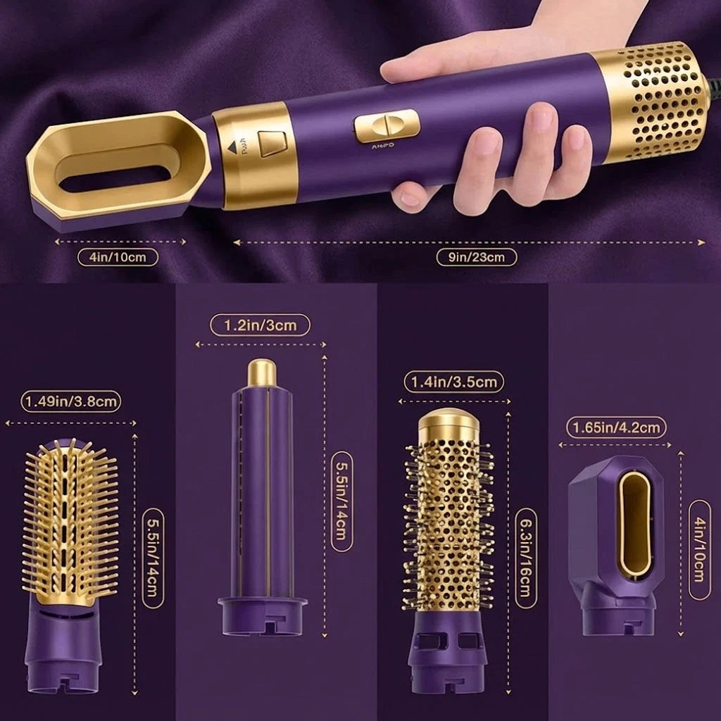 5 In 1 Hot Air Styler Hair Straightener Dryer Comb