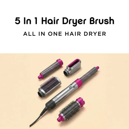 5 In 1 Hot Air Styler Hair Straightener Dryer Comb